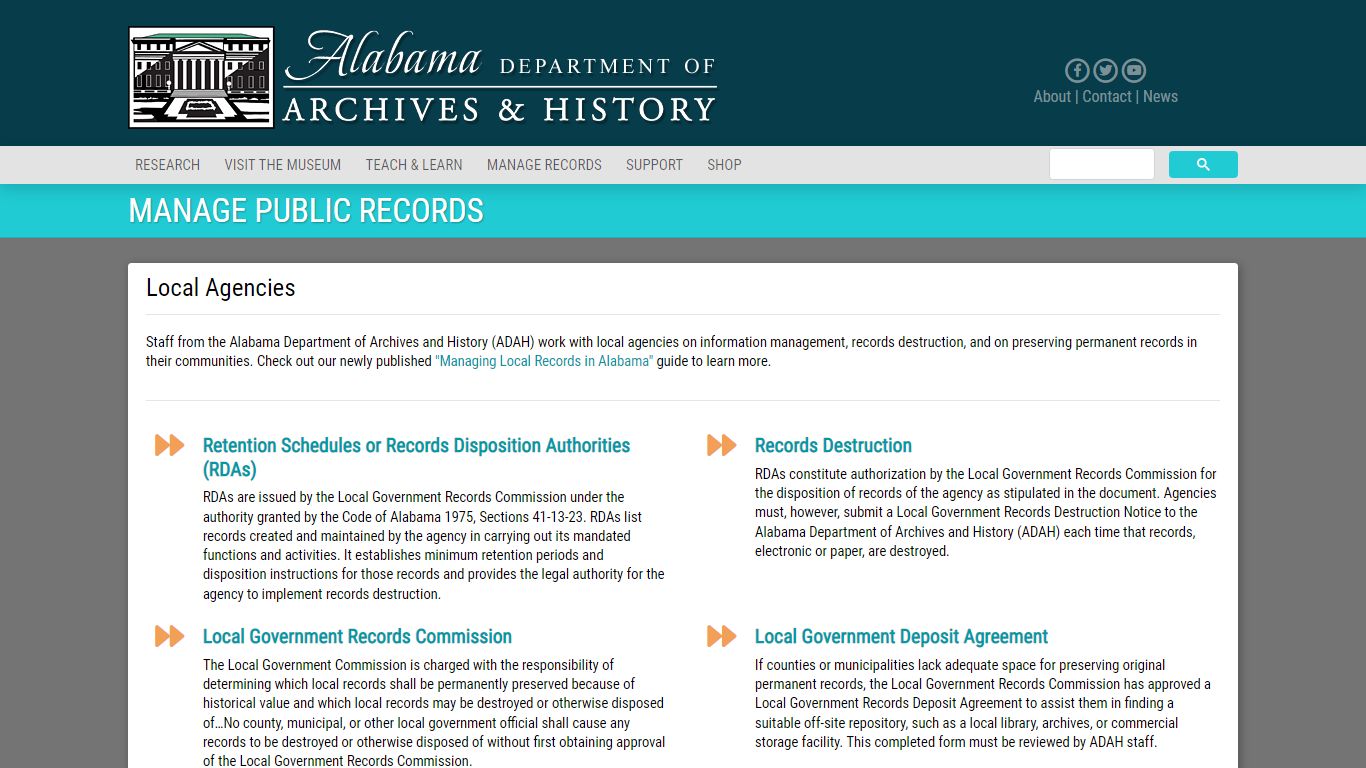 Alabama Department of Archives and History